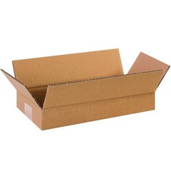 PARTNERS BRAND 12 x 6 x 2 Corrugated Cardboard Boxes, Long 12L x 6W x 2H, Pack o