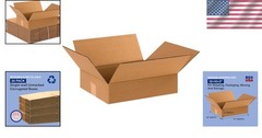 Recyclable 12″ x 10″ x 3″ Shipping Boxes – 25-Pack for Moving & Storage Needs