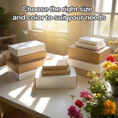 MEBRUDY 6x4x1 Inches Shipping Boxes Pack Of 50, Small Corrugated Cardboard Box