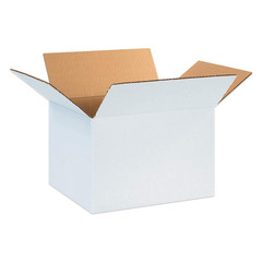 25 Pack White Shipping Boxes 12x10x8 for Business, Gifts & Storage Solutions