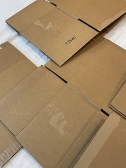 25pk – 12x9x6 Packing Moving Shipping Brown Boxes NO LABELS – GENTLY USED, NICE