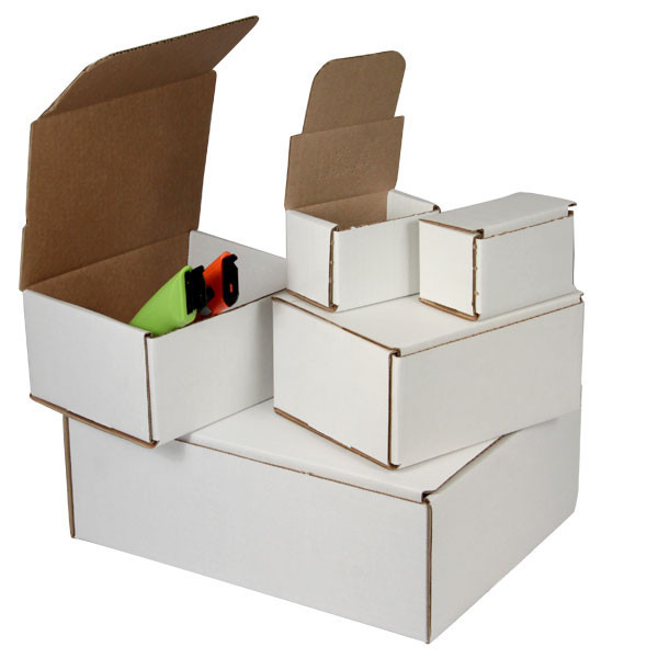 200 – 5 x 4 x 2 White Corrugated Shipping Mailer Packing Box Boxes