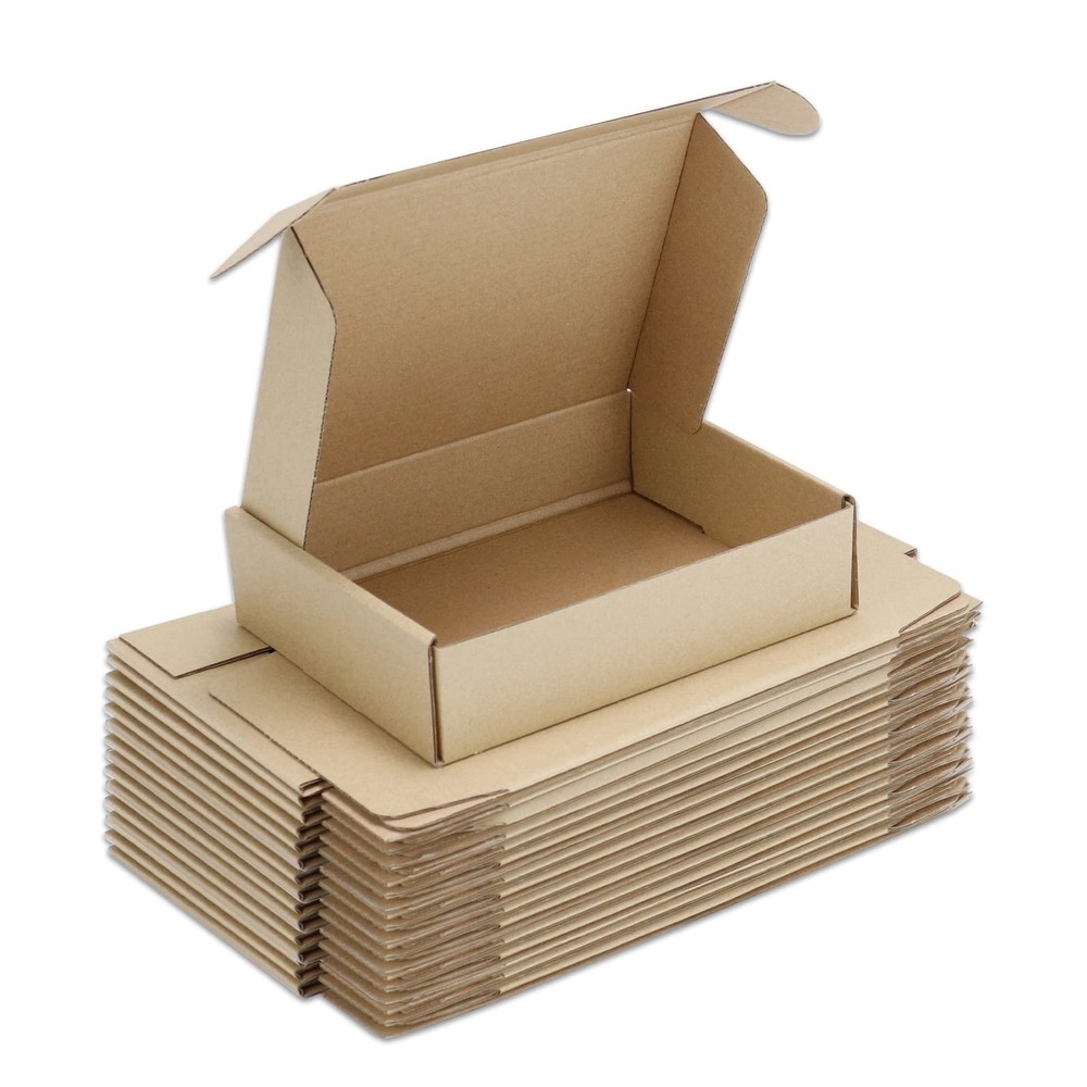 25 Pack Shipping Boxes, 8 x 6 x 2 inch Corrugated Cardboard Packing Small Mai…