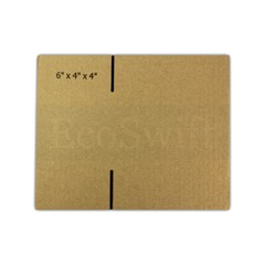 1-200 6x4x4 “EcoSwift” Cardboard Packing Mailing Shipping Corrugated Box Cartons