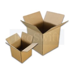 10 7x7x7 EcoSwift Cardboard Packing Moving Shipping Boxes Corrugated Box Carton