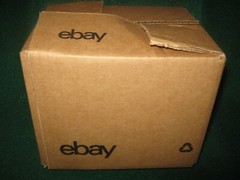 (2) eBay Shipping Boxes w/LOGO (6″x4.75″x4.75″s) NEW + Bandana (21″x21″)