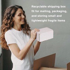 Lightweight Cardboard Shipping Boxes Pack of 50 6x4x3 Inches for Packaging