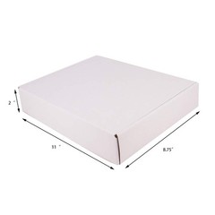 30 Pack 11×8.75×2 Inch Corrugated Mailers- White Cardboard Corrugated Mailer …
