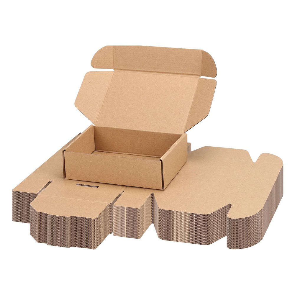 7x5x2 inch Shipping Boxes Bulk 40 Pack Brown Tab Lock Tuck Top Mailer Boxes