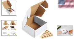 Brand New Corrugated Mailer Box Set 4x4x2 White 50 Pack
