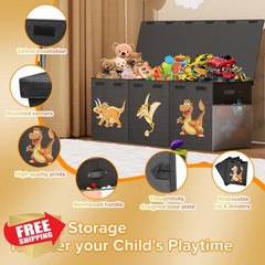 SAKAKI Toy Box Black 41x14x16