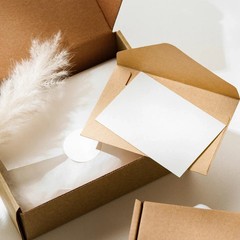 MEBRUDY 6x4x1 Inches Shipping Boxes Pack Of 50, Small Corrugated Cardboard Box