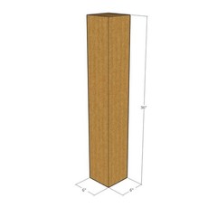 10 6x6x36 Kraft Brown Corrugated Shipping Boxes 32 ECT Single-Wall New