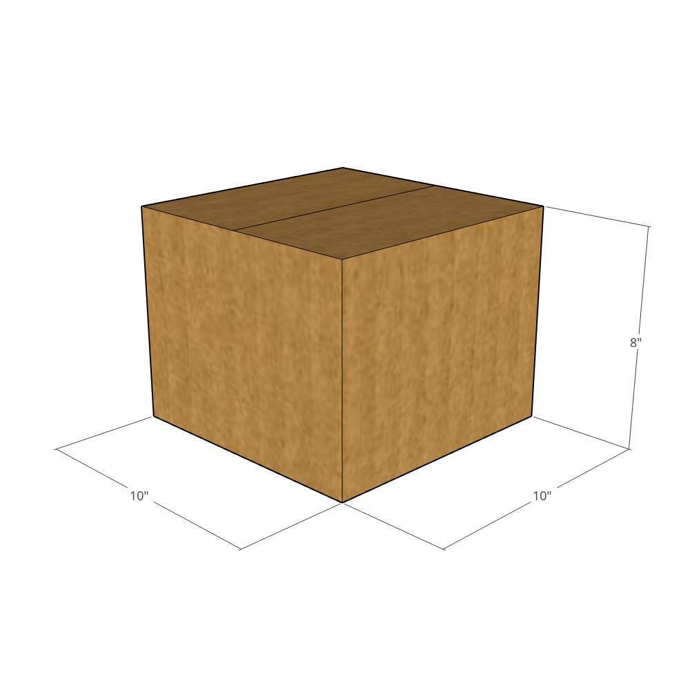 10x10x8 Corrugated Shipping Boxes 32 ECT Single-Wall, 5/Pack