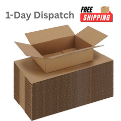 CRUGLA 40 Packs 10x7x3 Shipping Boxes Corrugated Cardboard Bulk Mailing