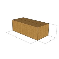 5 18x8x6 Kraft Brown Corrugated Shipping Boxes 32 ECT Single-Wall New