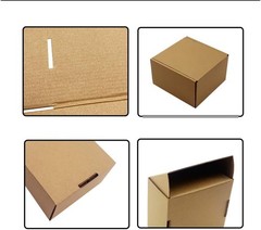 8X6X2 Inch Shipping Boxes Pack of 25, Brown Corrugated Cardboard Box Mailer Boxe