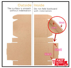 6X4X1 Inches Small Shipping Boxes Set of 50 – Brown Mailer Corrugated Cardboard