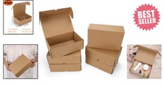 Versatile 6 Pack 9x6x3 Inch Mailer Boxes – Secure Closure for Shipping & Gifts