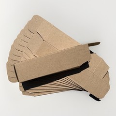 100 Reverse Tuck Cartons Boxes – Kraft, 2 1/2 x 2 1/2 × 8″ Free Fast Shipping In