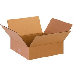 TAPE LOGIC 13 x 13 x 4 Corrugated Cardboard Boxes, Flat 13L x 13W x 4H, Pack of