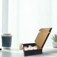 20 Pack 12x10x3 inches Black Shipping Boxes Corrugated Mailer Packaging Box