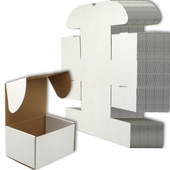 50 PCS 7x5x4 Inch White Shipping Boxes Mailer Corrugated Cardboard Packaging