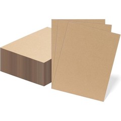 Corrugated Cardboard Sheets 50 Pack 8.5 x 11 Inches, Flat Shipping Inserts for