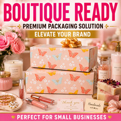 9x6x3 Butterfly Designer Shipping Boxes 32 ECT Corrugated Gift Mailer Boxes