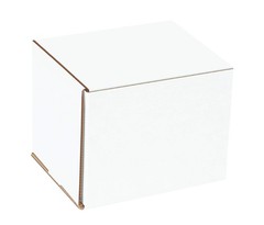 White Corrugated Cardboard Mailing Boxes, 6 1/2 x 4 7/8 x 3 3/4 Inches, Pack …