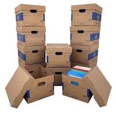UBMOVE Office Moving Storage Boxes (12 Pk) Miracle File Moving Boxes 15x12x10