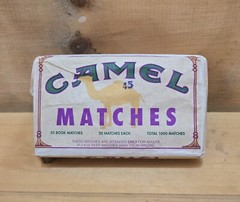 Box Of Camel 50 Book Matches. 6-1/2″L x 4″W x 1-3/4″H. Unopened, Good Condition
