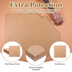 50 Corrugated Cardboard Sheets，12×12 Inches Flat Card Board Inserts LP record…