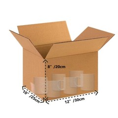 12x10x8 kraft paper transport box, a transport box for mailing and storage