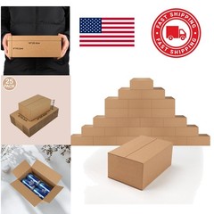 10x6x4 Inch Packing Boxes Made from Recycled Material for Eco Friendly Shipping