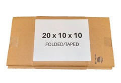 20″ x 10″ x 10″ CARDBOARD BOX – 200 lb – SINGLE BOX – LONG BOX