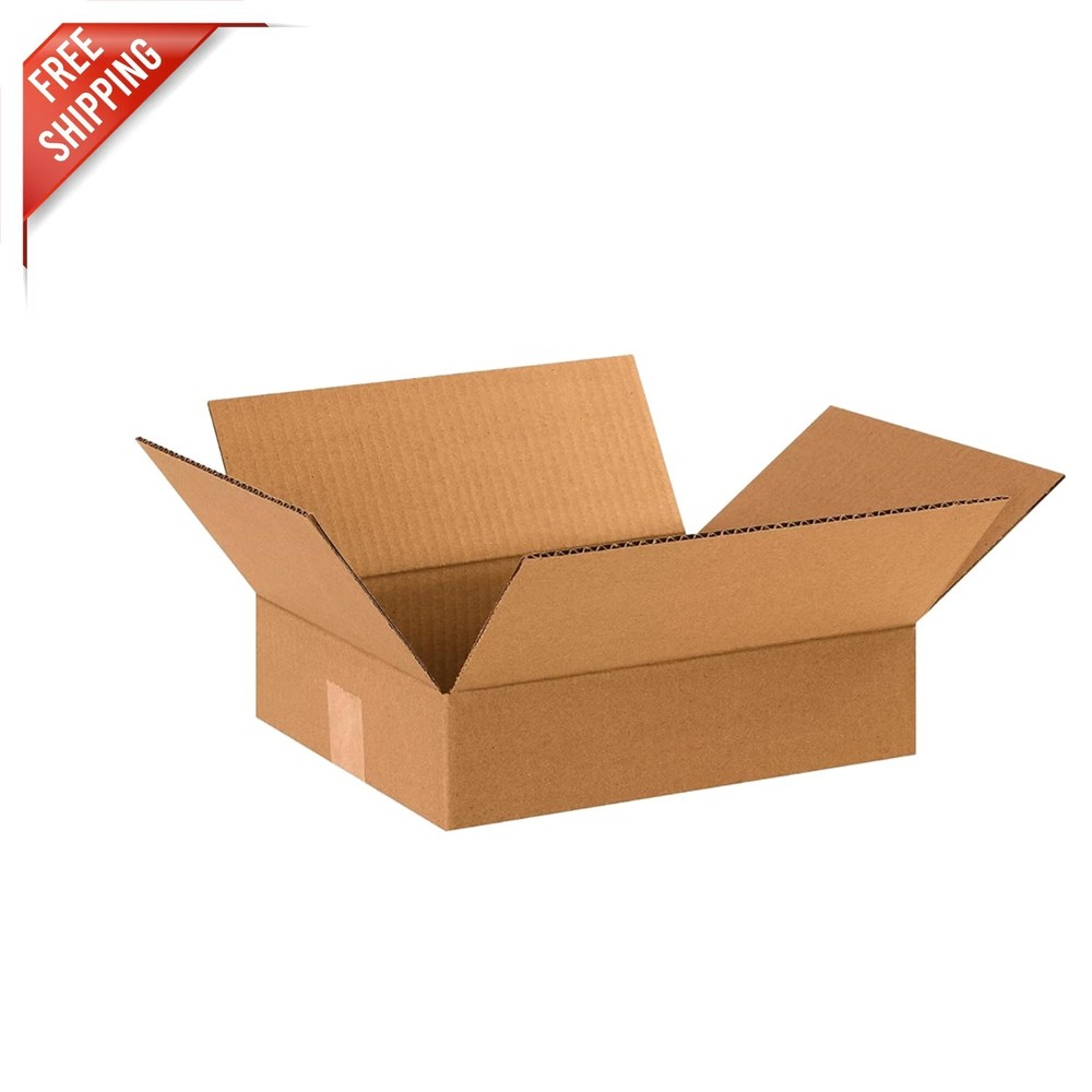 Recyclable 12″ x 10″ x 3″ Shipping Boxes – 25-Pack for Moving & Storage Needs