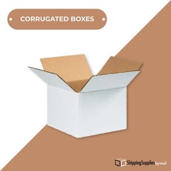 12 x 10 x 8″ White Corrugated Boxes 25/Bundle ECT-32 Shipping/Mailing Boxes