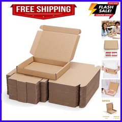 7x5x1 inch Shipping Boxes Bulk 50 Pack Brown, Tab Lock Tuck Top Mailer Boxes …