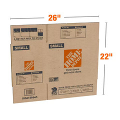 Small Moving, Shipping, Packing Box with Handles (10 Pack)