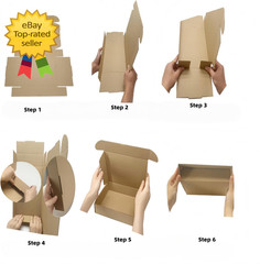 6 X 6 X 2 Inches Small Shipping Boxes 50 Pack Corrugated Cardboard Packaging Bus