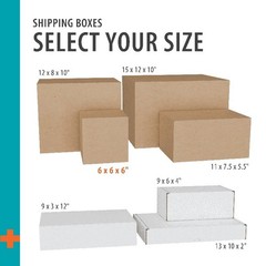Small Shipping Boxes 6x6x6 100% Recycled Corrugated 30 Pack Eco-Friendly New