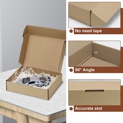 Corrugated Cardboard Shipping Mailer Packing Moving Box 8x6x2 Inch 25 PCS