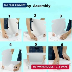 7x5x2 inch Small White Mailers Boxes Recyclable Corrugated Gift Box for Packagin