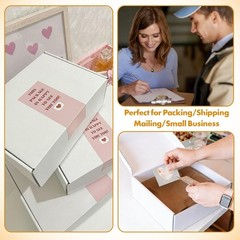 6x4x2 Inch Small White Corrugated Tuck Top Shipping Mailer Boxes 5 PCS