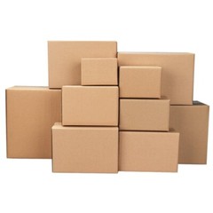 6x4x4″ Lightweight Corrugated Paper Boxes Yellow Shipping Packaging Set of 100