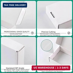 7x5x2 inch Small White Mailers Boxes Recyclable Corrugated Gift Box for Packagin