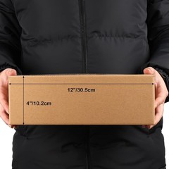 Brand New 40 Pack Small Cardboard Boxes Brown 12x4x4