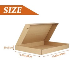 25-Pack Corrugated Mailers, 15.8 x 11.8 x 2 inches | Brown Shipping Box