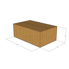 25 16x10x6 Kraft Brown Corrugated Shipping Boxes 32 ECT Double-Wall New